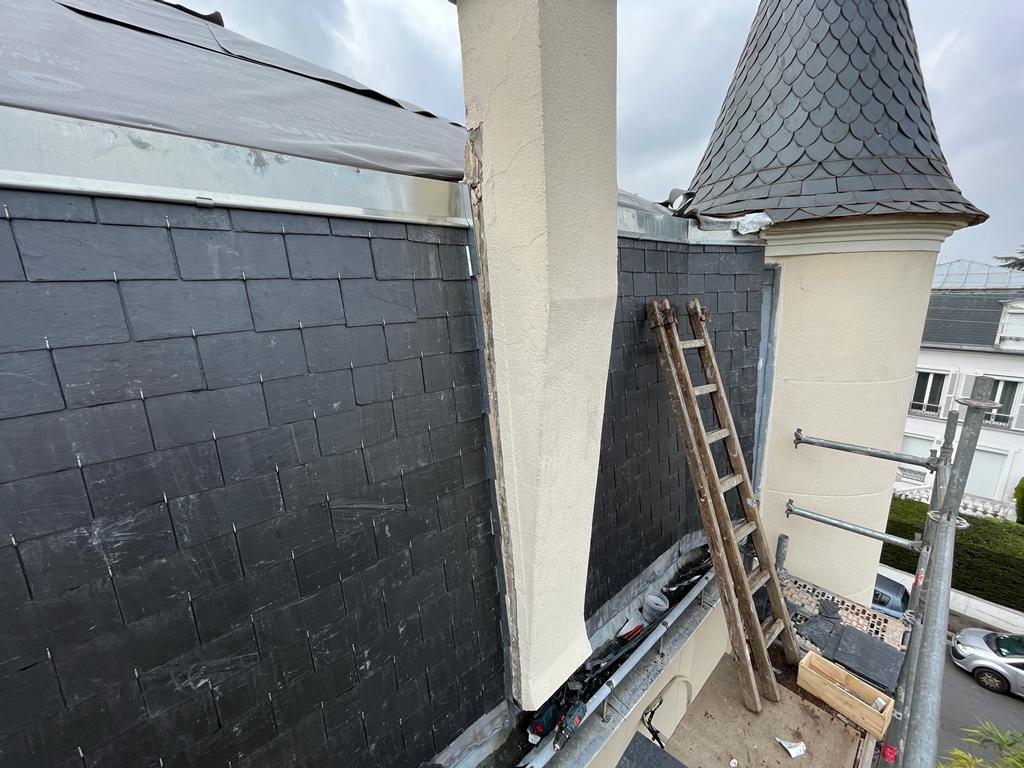 Chantier couvreur à Saint-Germain-des-Fossés